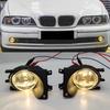 Car Front Fog Light Replacement LED Fog Lamp Foglight With Bulb Assembly Kit For BMW E39 1999 2000 2001 2002 2003 2004