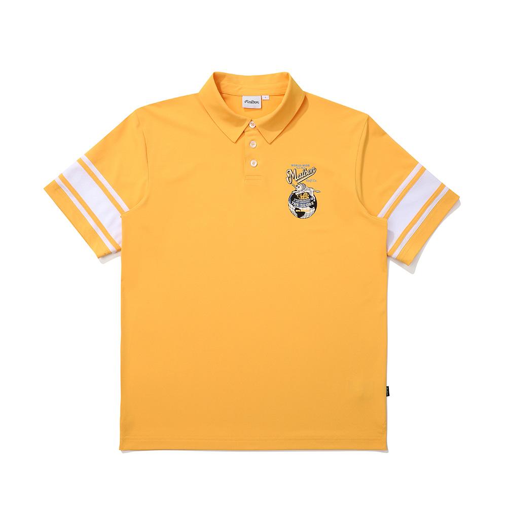 MALBON GOLF Paradise T-Shirt Orange (Man)