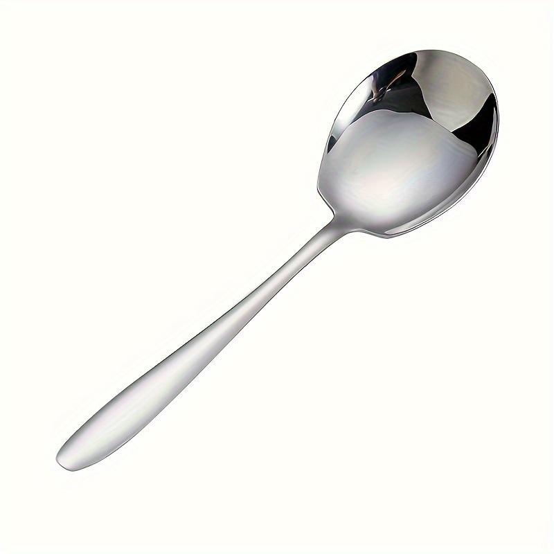 

Extra Large Stainless Steel Long Handle Serving Spoons - Durable and Thickened Design, Suitable for Use In Homes, Hotels, Canteens