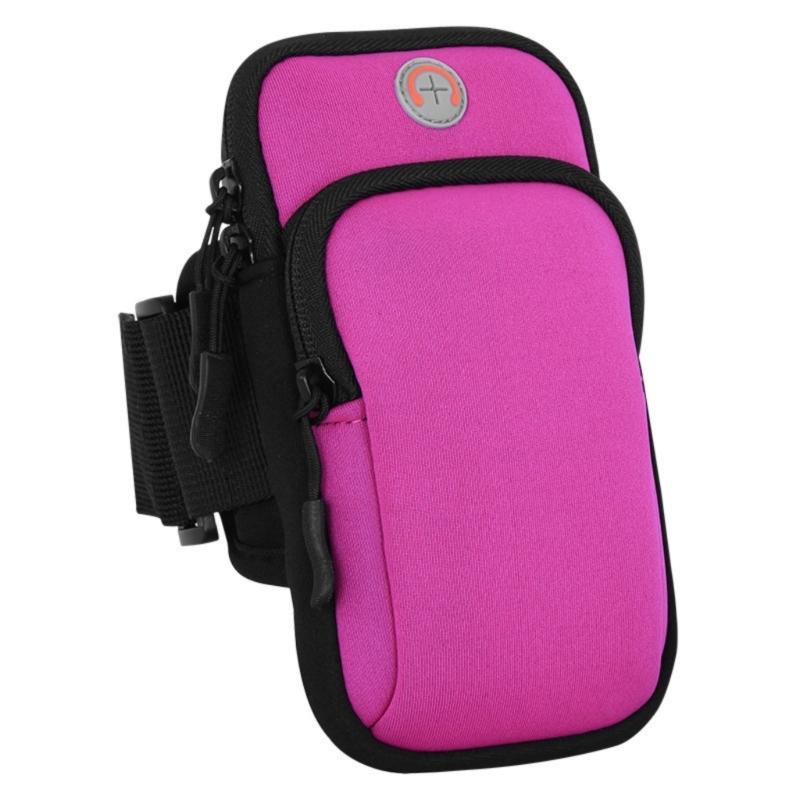 Splashproof Cellphone Holder Sport Arm Bands Phone Armband Phone Pouch with Earphone Hole for Phone 16 15 14 S23