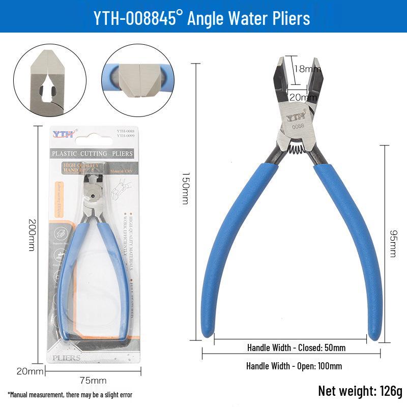 45°/90° CRV Multi-functional Angled Jaw Pliers - Industrial Wire Cutters for Electronics & Auto Parts