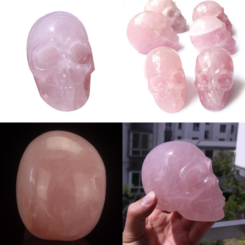 Pink Skull Figurine For Home Decor Stylish Art Craft Gift For Art Lovers