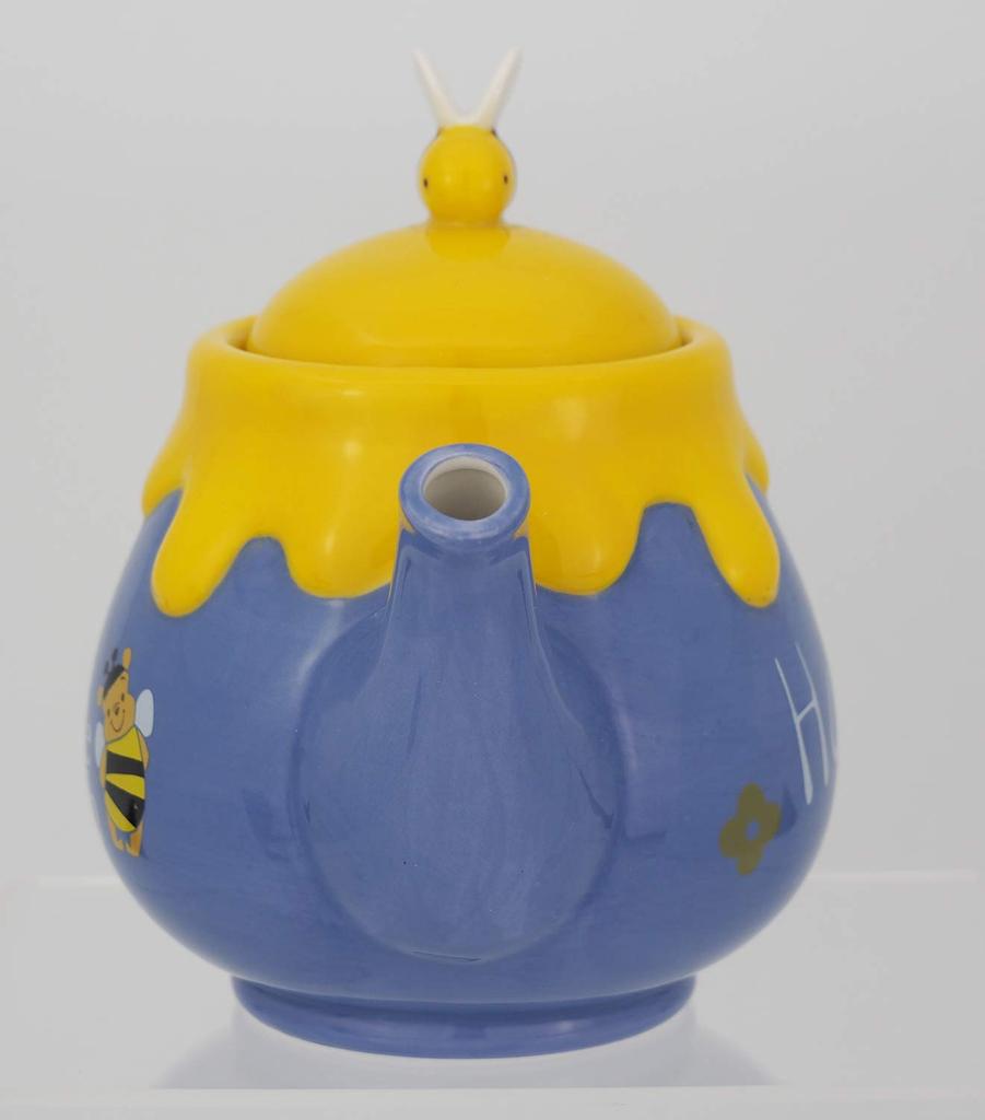 Disney the Honey Pot Teapot 590ml Purple Tea Pot Teapot Winnie the Pooh Goods Ornament Disney Interior SAN2945 "Winnie Pooh"