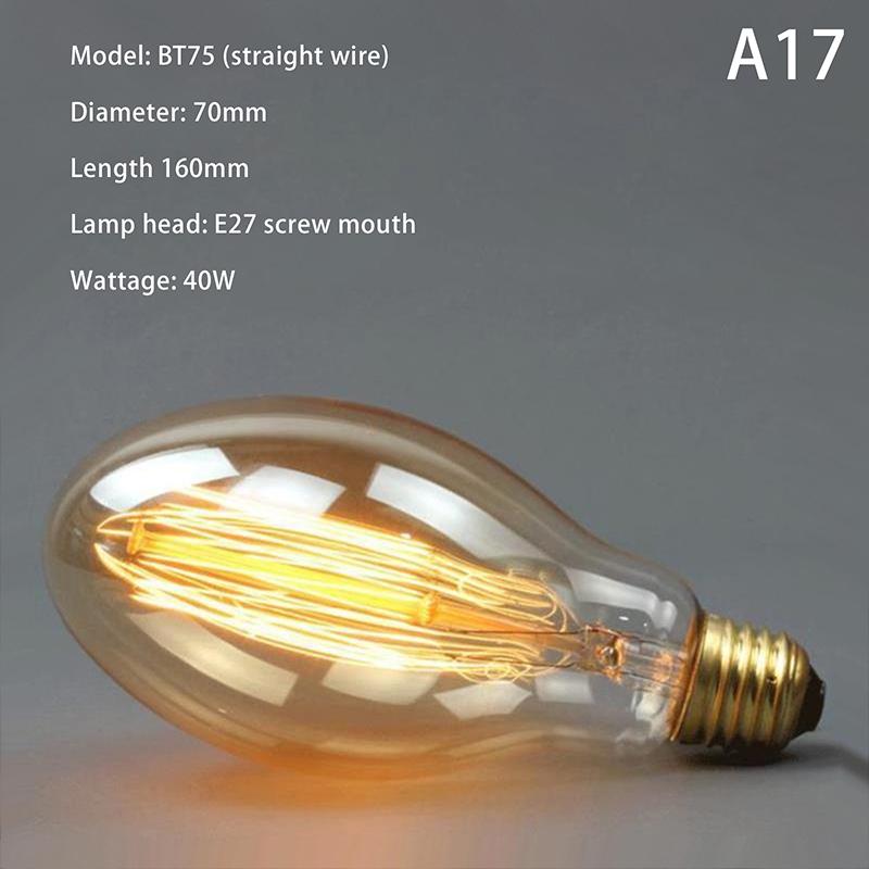 Bec retro galben 220V 110V E27 40W bec incandescent cu LED vintage pentru decor acasă lampă vintage
