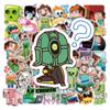 Stickers 50pcs Minecraft Waterproof Adhesive Reusable Refrigerator Case Decor