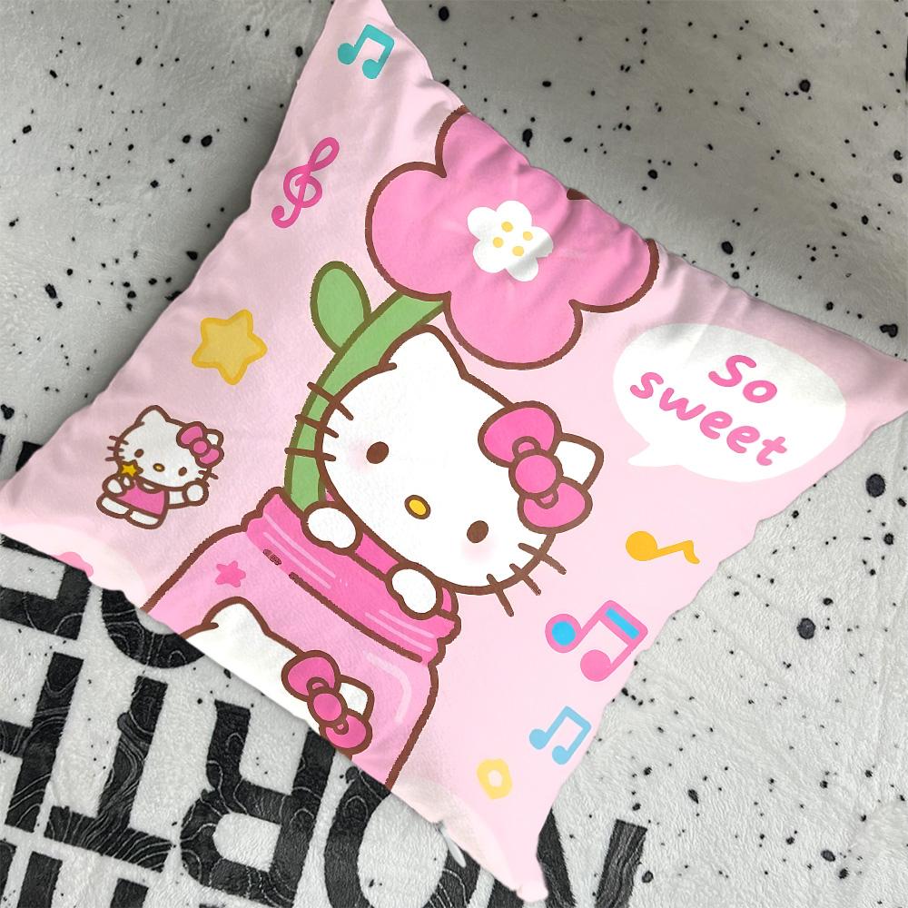 Dcushions Kawaii H-Hellocats Pillows Decorative Pillow 45X45 Cushion Cover Home Decoration Living Room Nordic More Sofa Covers