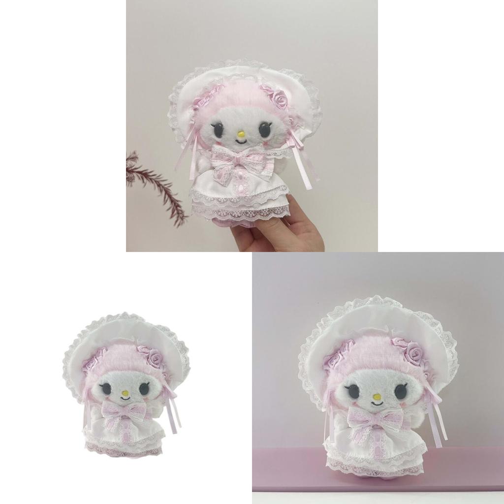 Melody Lace Bride Plush Keychain With Super Soft Short Plush For Girls Gift