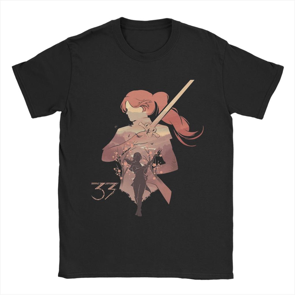 Maelle Clair Obscur Expedition 33 T Shirts Unisex 100 Cotton Vintage TShirt O Neck  Tees Short Sleeve Clothing Plus Size
