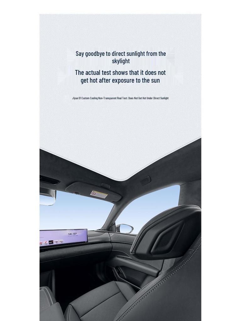 Jiyue 01 Silicone Suction Sunroof Sunshade for UV Protection