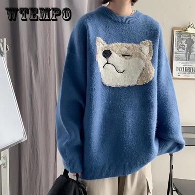 Autumn and Winter Thick Sweater Men's Loose Round Neck Pullover Sweater Casual All-match Warm and Comfortable