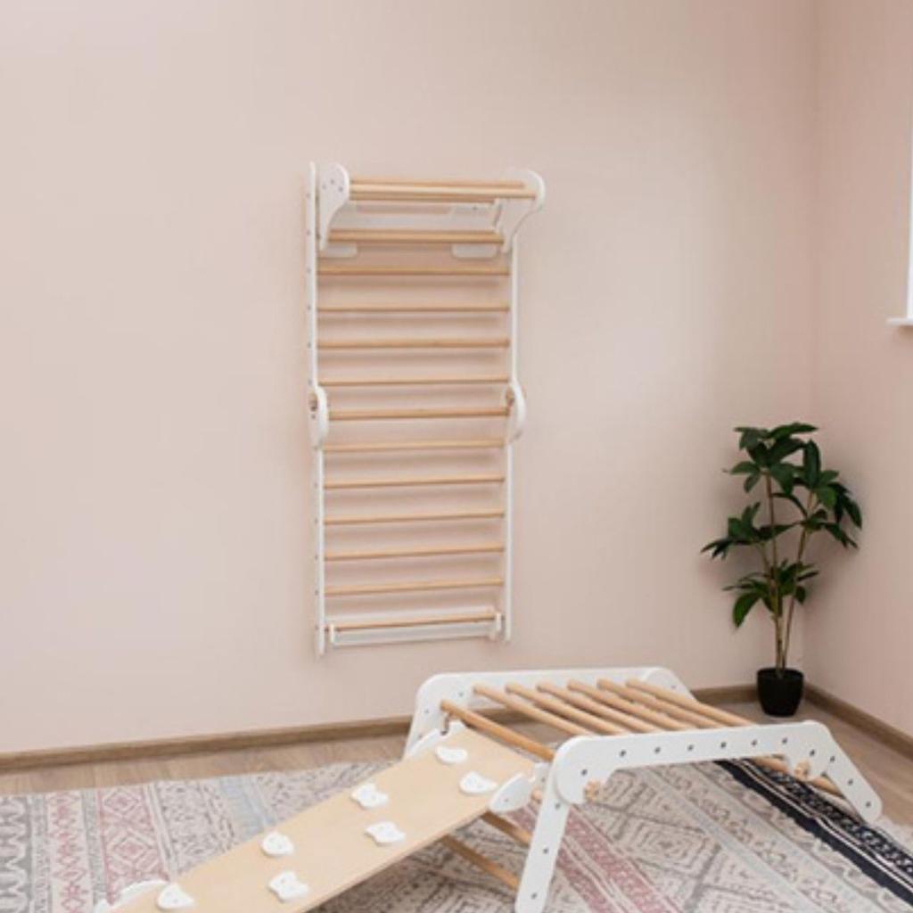 Kombo Gymnastic Ladder - White-Wood