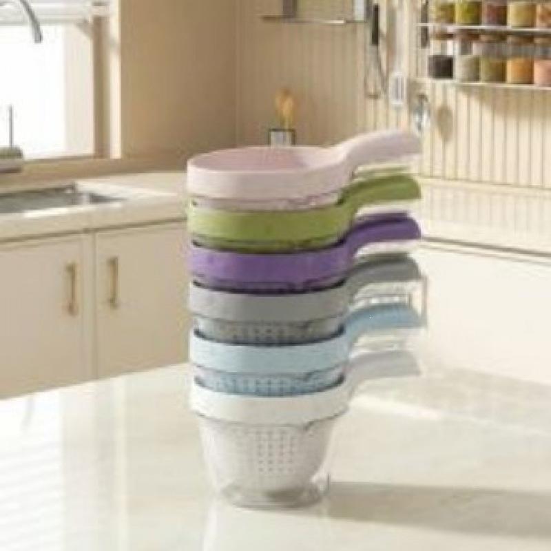 Double-Layer Fruit Washing Basket with Handle, Cute Blueberry Strainer Plate, Small Size