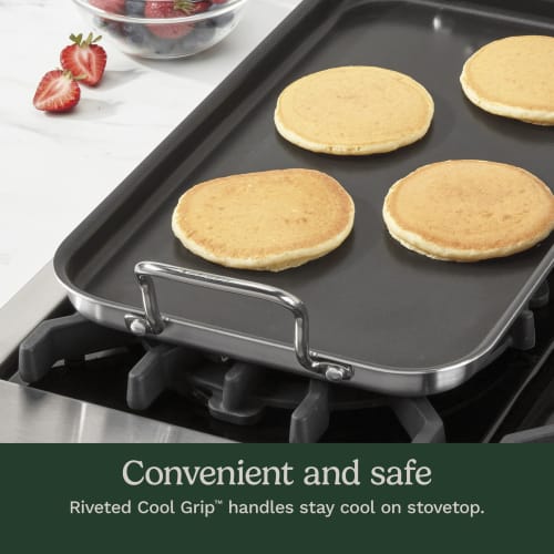 Cuisinart Griddle Skillet, Nonstick, Double Burner, 10x18 inches, MCP45-25NSP1