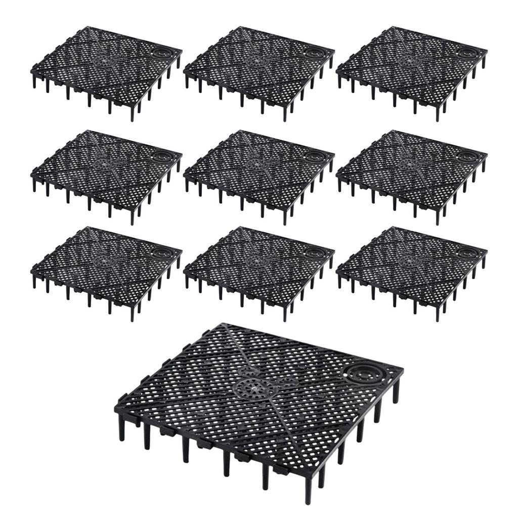 10Pcs Fish Tank Bottom Filter Plate, Splicing Combination Clapboard, Sand Gravel Filter Board