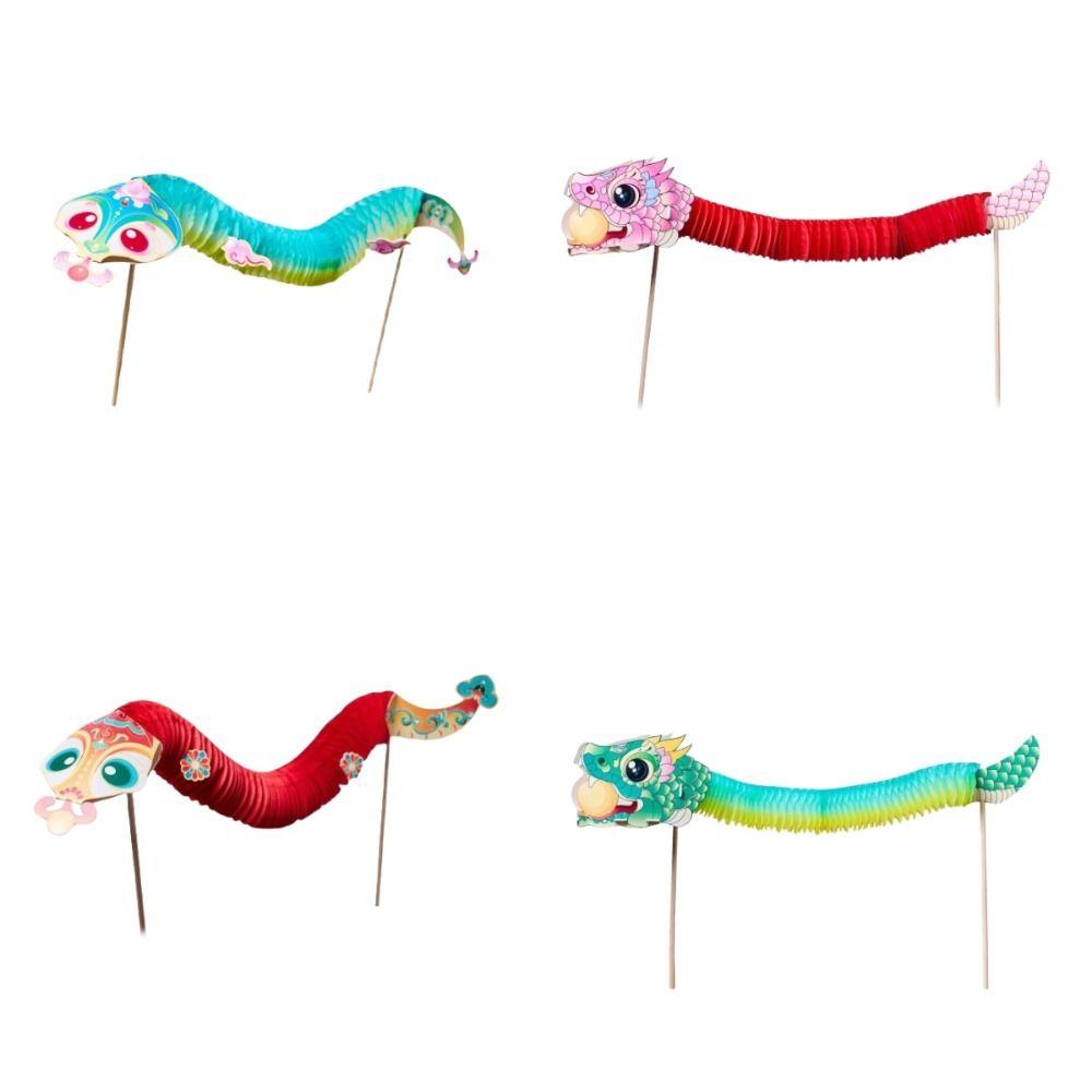 Jubilant Finger Lion Dance Chinese Tradition Paper Flower Folding Lion Dance 2025  Spring Festival