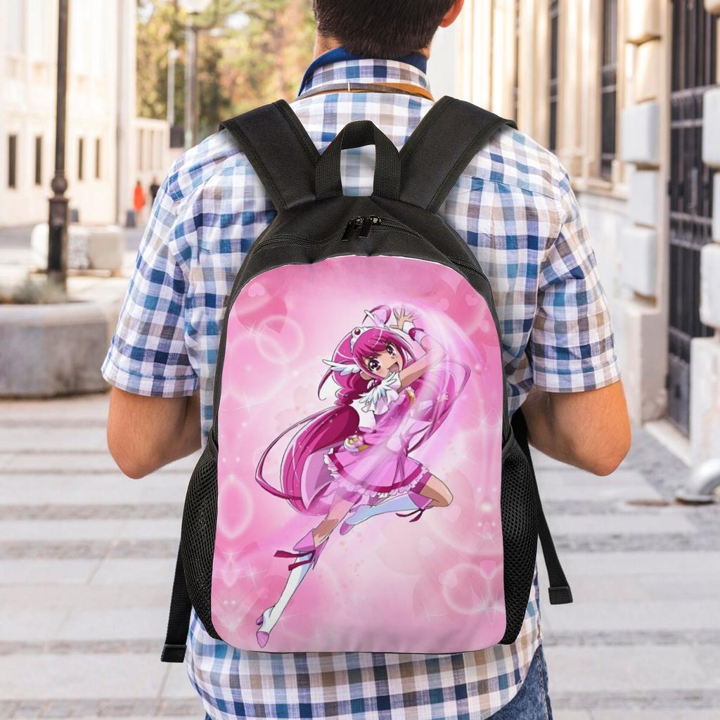 Pretties Anime Cures Reiserucksack Herren Damen Schul-Laptop-Buchtasche Bishoujo College-Student Tagesrucksacktaschen