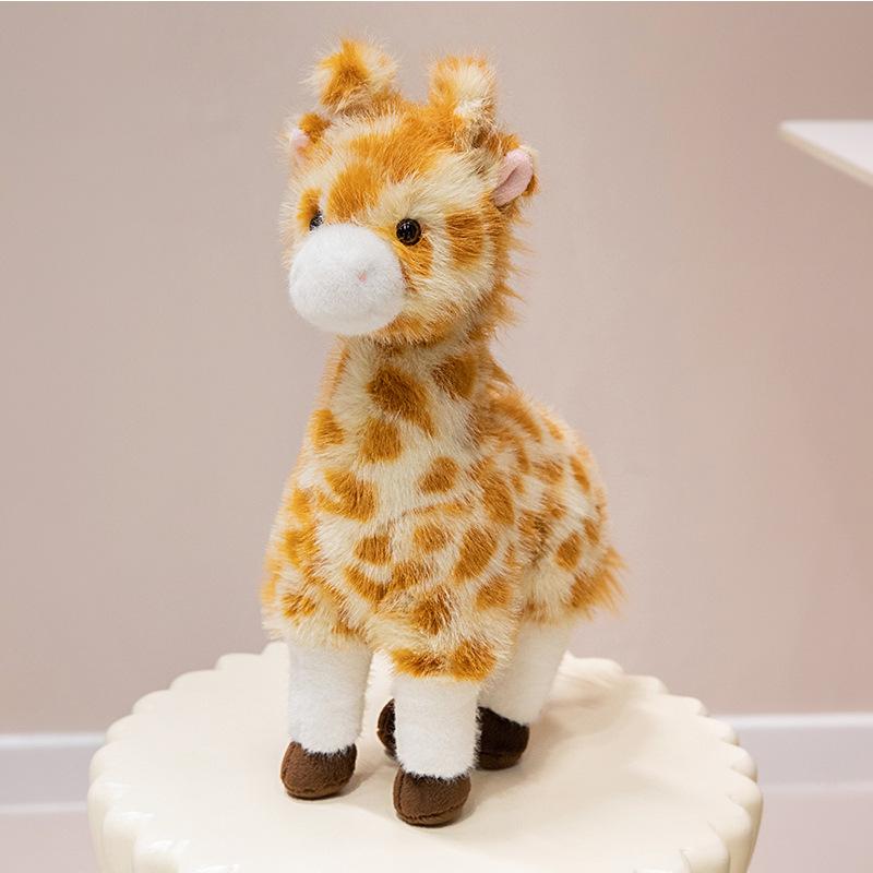 Cute Simulation Giraffe Doll Plush Toy Deer Sika Deer Doll Children's Company Soothing Doll
