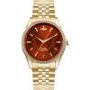 VV208RDGD Orange Dial Ladies Watch
