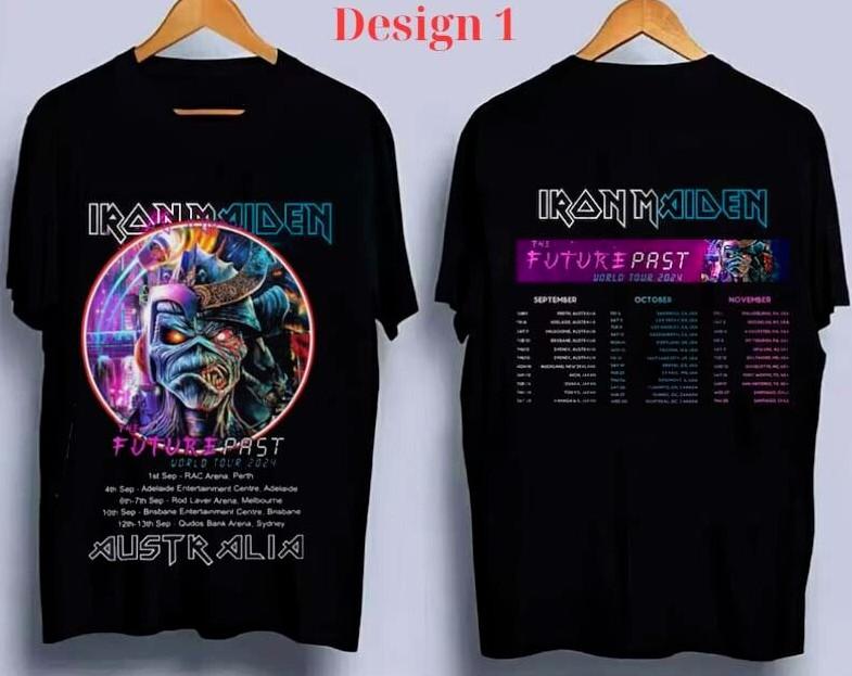 Iron Maiden 2024 World Tour T-Shirt – Official Band Tee for Metal Fans