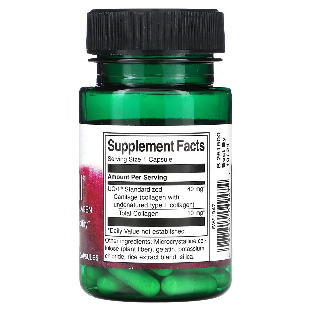 Uc-Ii, Standardized Collagen, 40Mg, 60 Capsules