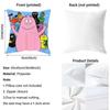 Cute cartoon B-B-Barbapapas Cushion Cover Reversible Plush Pillow Cover – For car, sofa, bedroom, perfect as a gift.