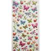 Autocollants - GLOBAL GIFT - Papillons et fleurs - Réutilisables - Relief 3D - Multicolore