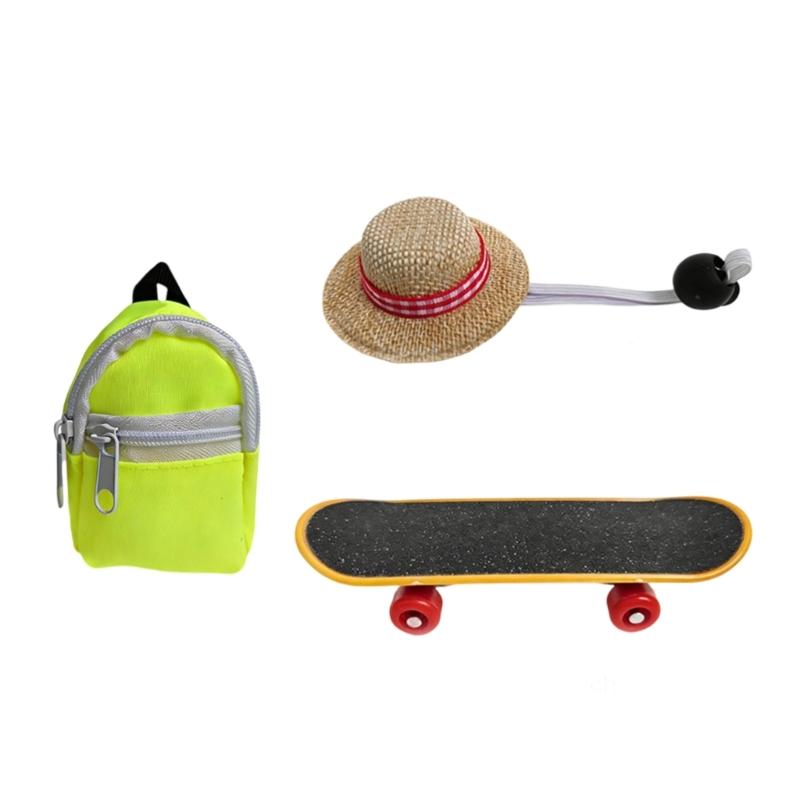 

Miniature Travel Straw Hat Decorative Schoolbag Pet Headwear For Reptiles Puppets Crafts Decoration жёлтый
