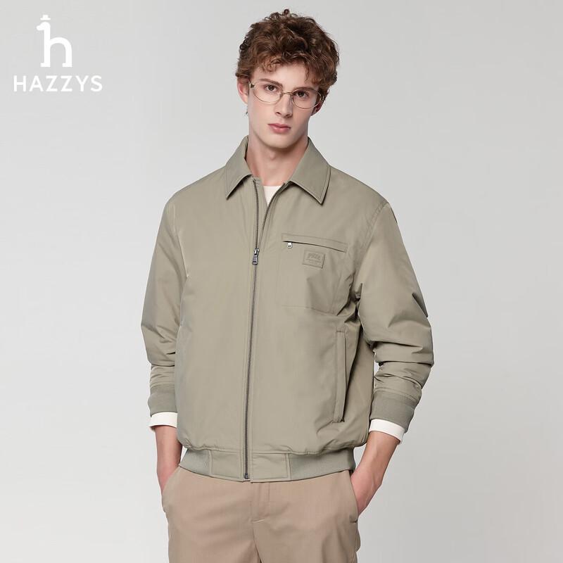 HAZZYS Men s PHIZ Series Classic Lapel Cotton Jacket 2XL