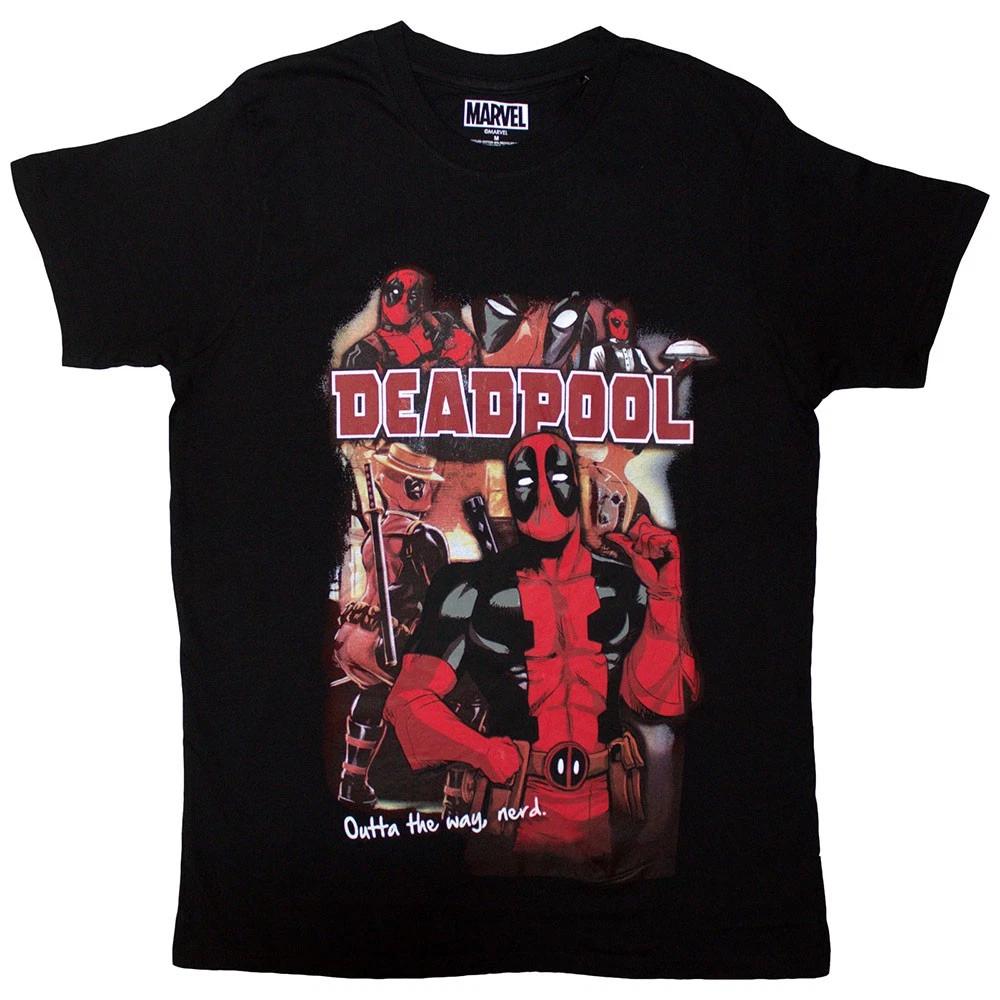 Comics Deadpool Outta The Way Nerd TShirt Unisexs L