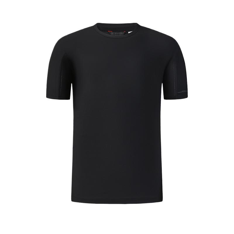 Men's FILA Golf T-Shirts Men's Pitch Black Crew Neck Moderate