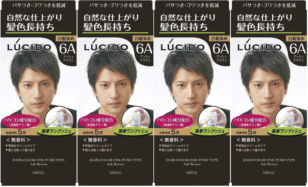 

One Push Care Color Ash Brown 1 agent 2 agents 50g x 4 pieces [Bulk purchase] Lúcido 50g, (quasi-drug)