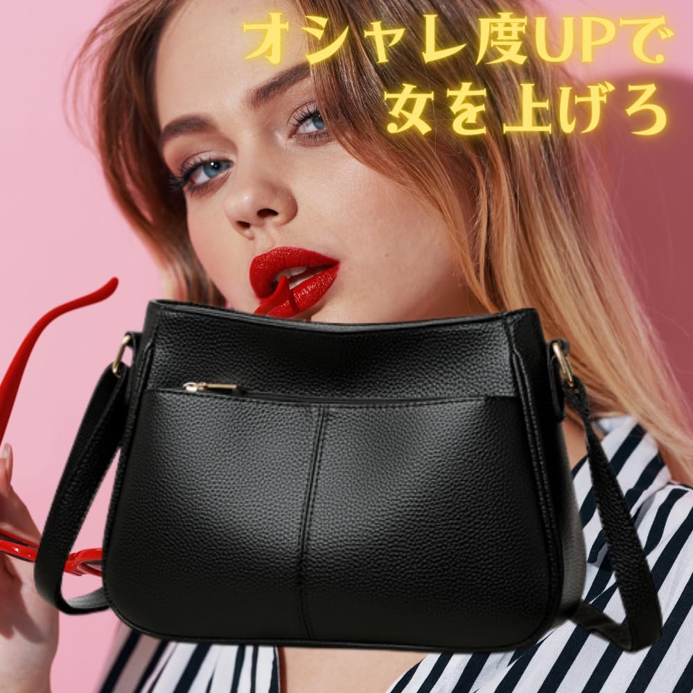 ORIJIRI Small Shoulder Cute PU Leather Mini Shoulder Bag Women's Handbag, Bag, Wallet, 3-Way