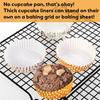 14*5*3cm 100pcs Disposable Muffin Cups Egg Tart Molds Heat Resistant Cupcake Cups Thickened Paper Cupcake Liner Mold Baking Tool