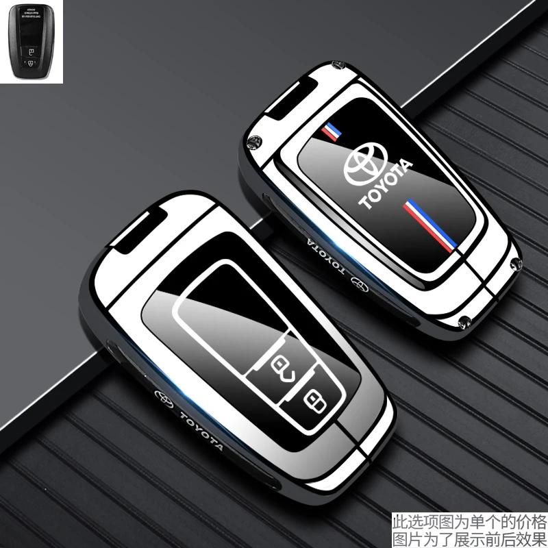 Hight Quality Galvanized Alloy Car Key Cover Case For Toyota Camry Mark X RAV-4 PRADO COROLLA HIGHLANDER 2 3 Buttons Keyless