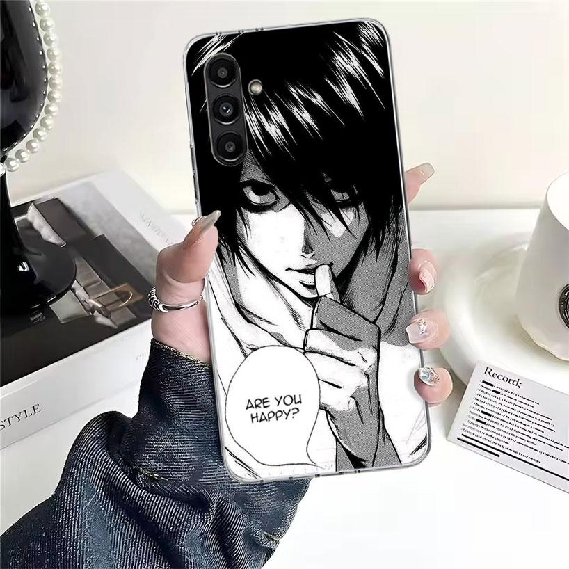 N-Note D-Death L Lawliet Phone Case For Samsung Galaxy A13 A14 A15 A16 A17 A53 A54 A55 A56 A57 A33 A34 A35 A36 A37 A23 A24 A25 A