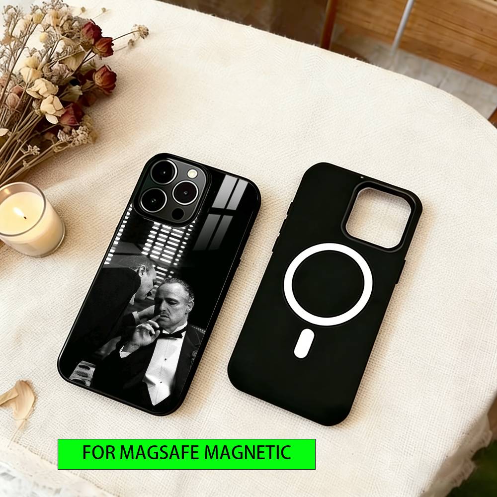 

The Godfather Phone Case For iPhone17,16,15,14,13,12,11 Plus,Pro Magnetic with Magsafe Wireless Charging iPhone16