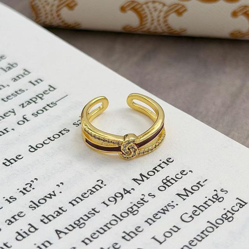 Δαχτυλίδι Στυλό Ζιρ***** με Κόκκινη Σταγόνα Λαδιού Άγκυρας Πρωτοχρονιάς Τυχερό Ρετρό Ελαφριά Πολυτέλεια Νότα Νίκης Δαχτυλίδι Δείκτη Γυναικείο