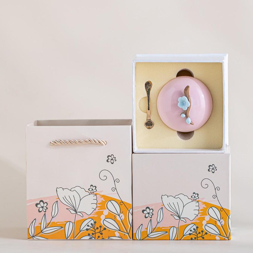 Handmade Ceramic Solid Perfume Gift Box: Long-Lasting Fragrance in Ancient Style for Girlfriend