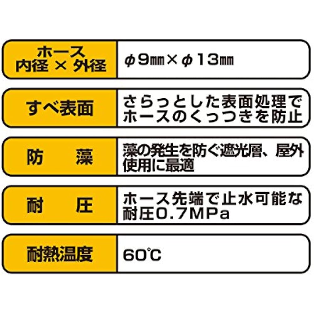 Takagi (Takagi) PH03009FJ020HS One Touch Slim Hose 20M 20m Extension