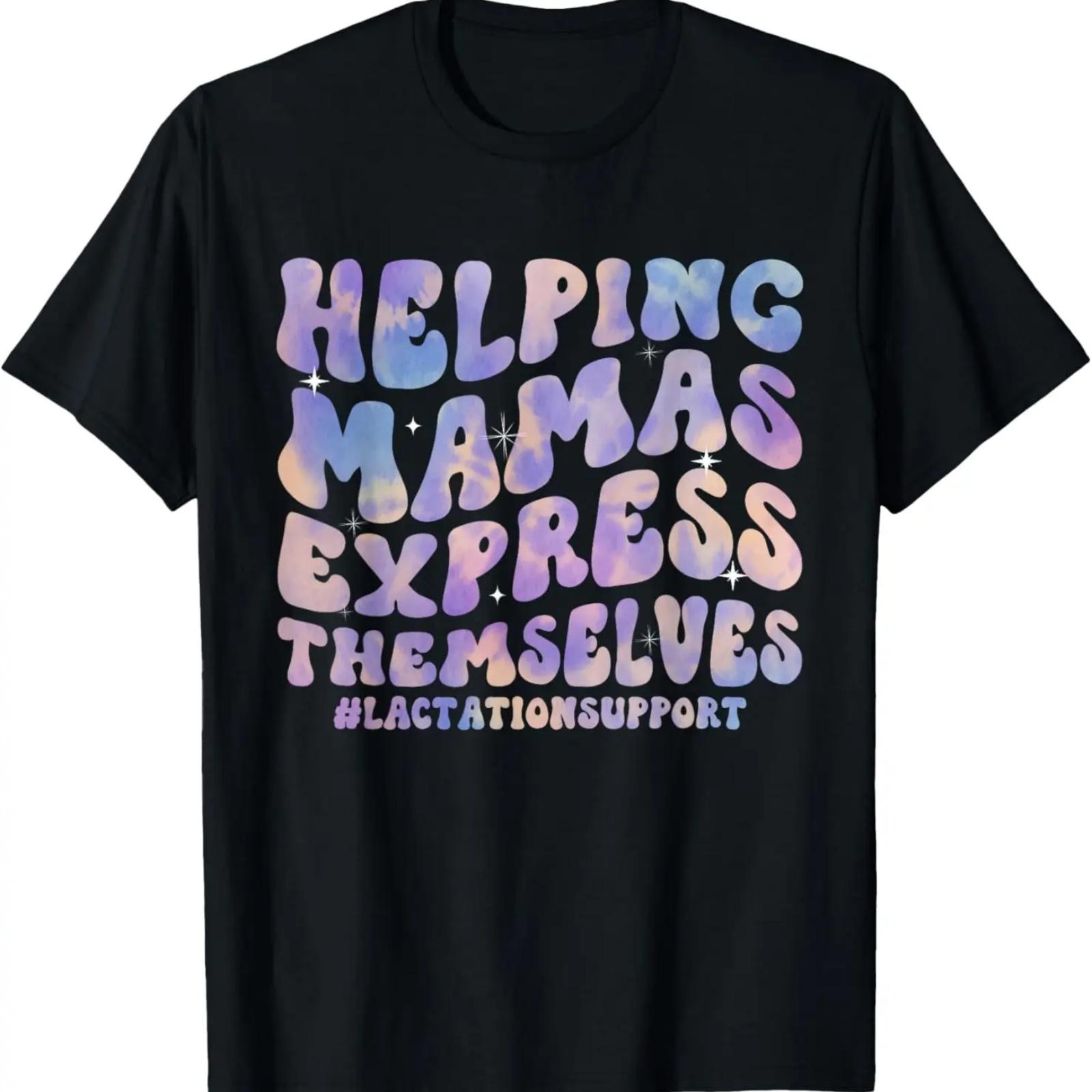 

Помогая Мамам Выражать Себя Забавная Футболка Консультанта по Лактации XXXXXL чёрный