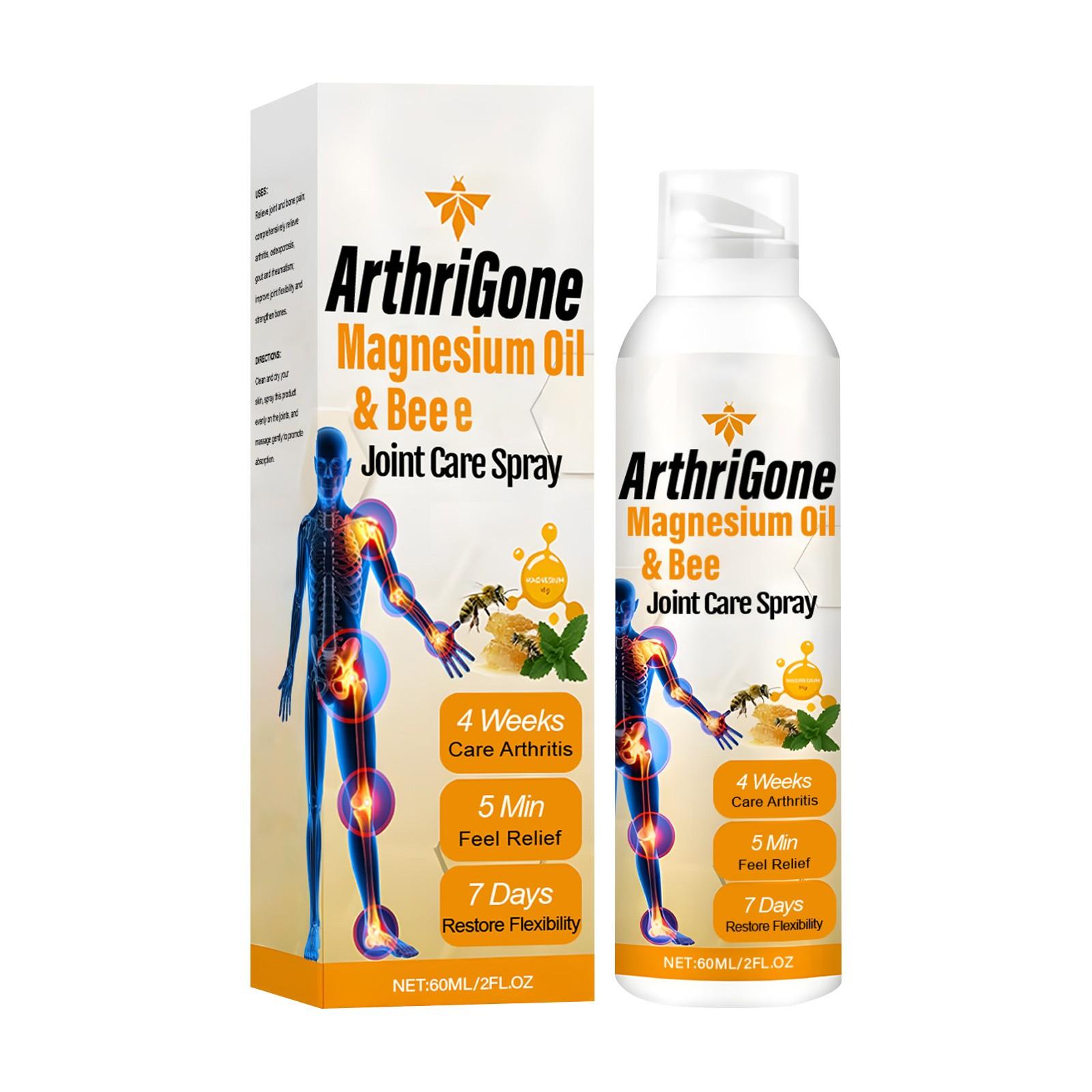 

Спрей от артрита Магниевое масло Спрей для успокоения суставов Облегчает мышечный дискомфорт и способствует гибкости суставов, 60 мл белый