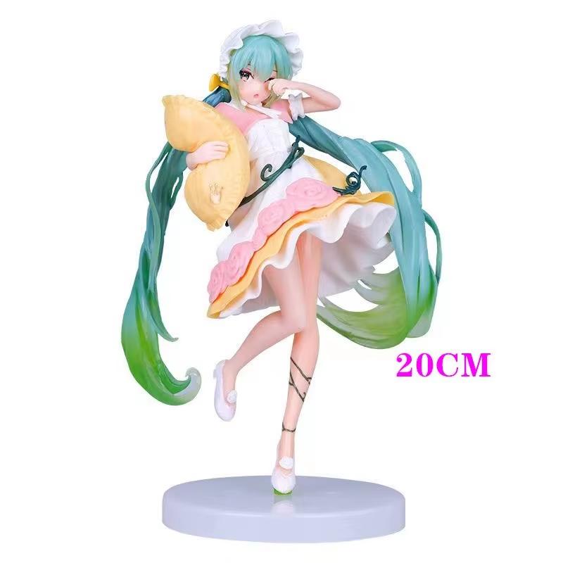 Anime Hatsune Miku Figure Wedding Dress Action Figures Kawaii Swimsuit Vocaloid Pvc Collectible Model Toys Girl Gift