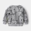 Kinder Niedliches Bär Cartoon T-Shirt Jungen Mode Rundhals Freizeit T-Shirt