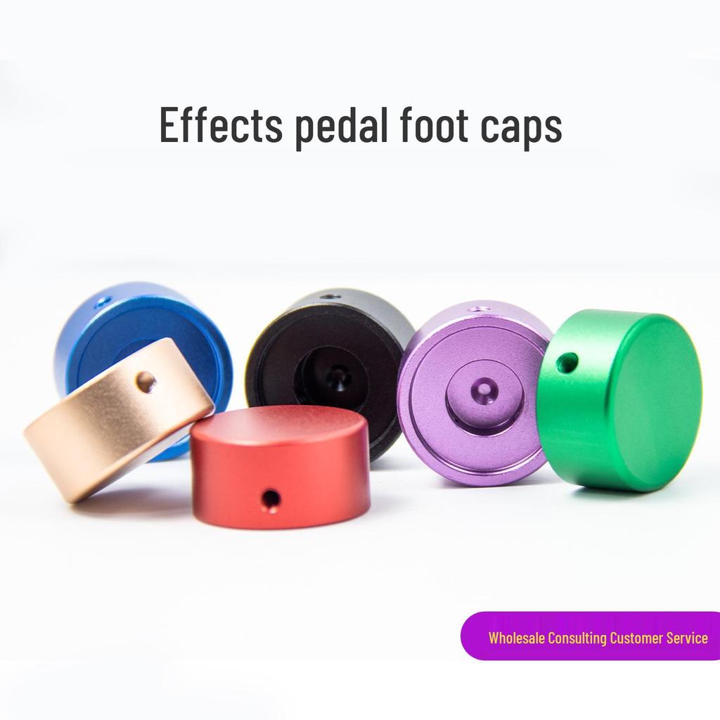 Universal Aluminum Alloy Foot Knob Caps for Electric Guitar Pedals