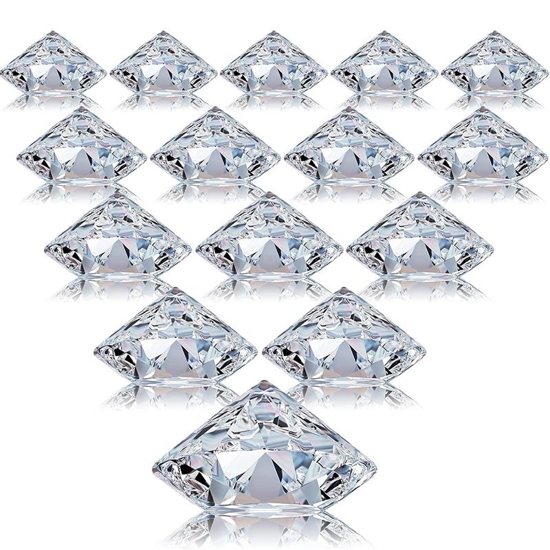 

WTEMPO DIY Wedding Valentine s Day Creative Romantic Fake Diamond Shaped Design Place Card Holders Acrylic Table Seat Number Holder Card Stands 12pcs срібний