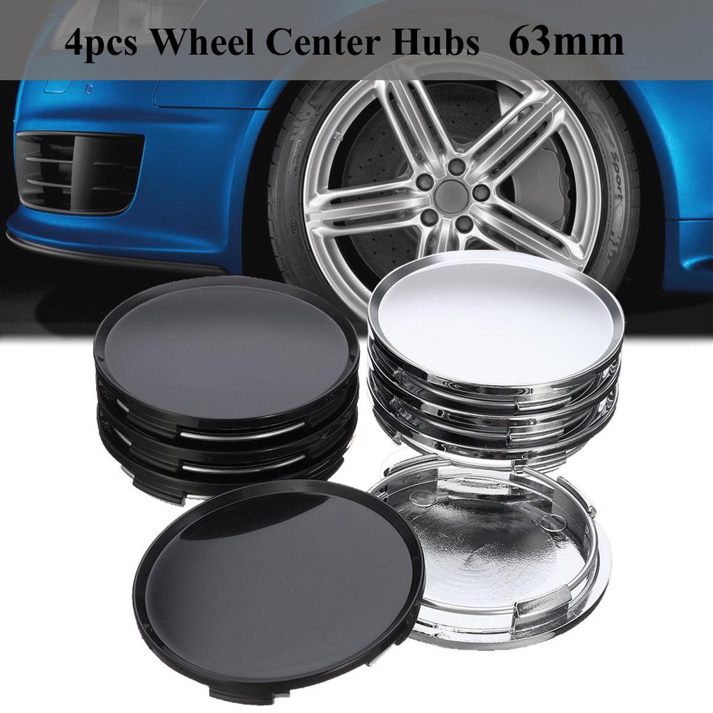 60mm 4pcs ABS Black Rim Car Cover Wheel Plain Set Center Caps Hub No Logo US!! 60mm 4pcs ABS Black Rim Car Cover Wheel Plain Set Center Caps Hub No Logo US!!