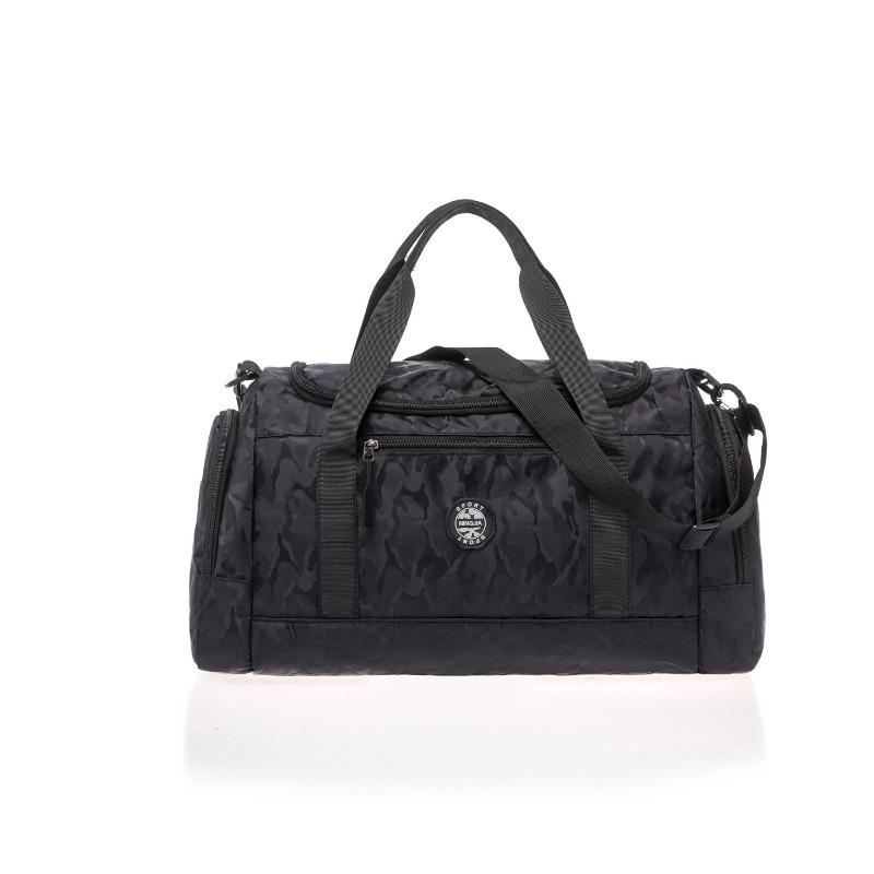 

New camouflage travel bag dry and wet separation diagonal span portable duffel bag short-distance travel bag men and women large capacity 0 чёрный