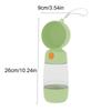 2 in 1 Pet Water Bottle Transparent Easy To Clean Pet Food Containers Plastic with Strap Dog Drinking Bottle Garden