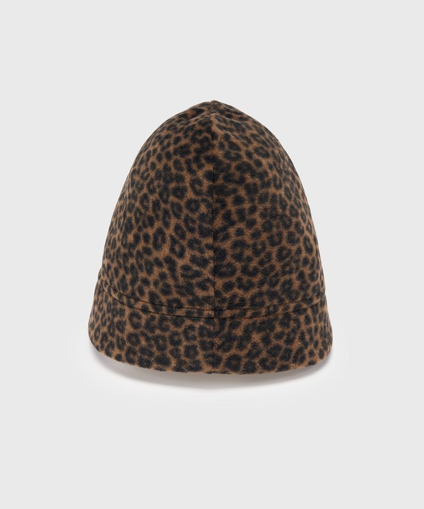 Yunse Hatch Embroidered Beanie (Leopard)