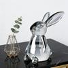 Handmade Artificial Glass Rabbit Statue Figurine Decorative Home Decoration Item For Bedroom Or Workspaces